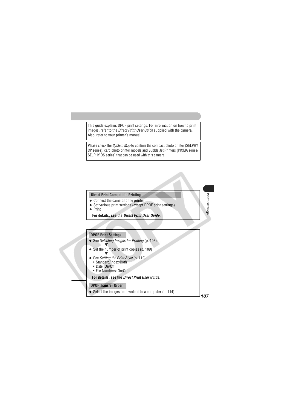 Digital Camera Battery SD20 User Manual | Page 109 / 163