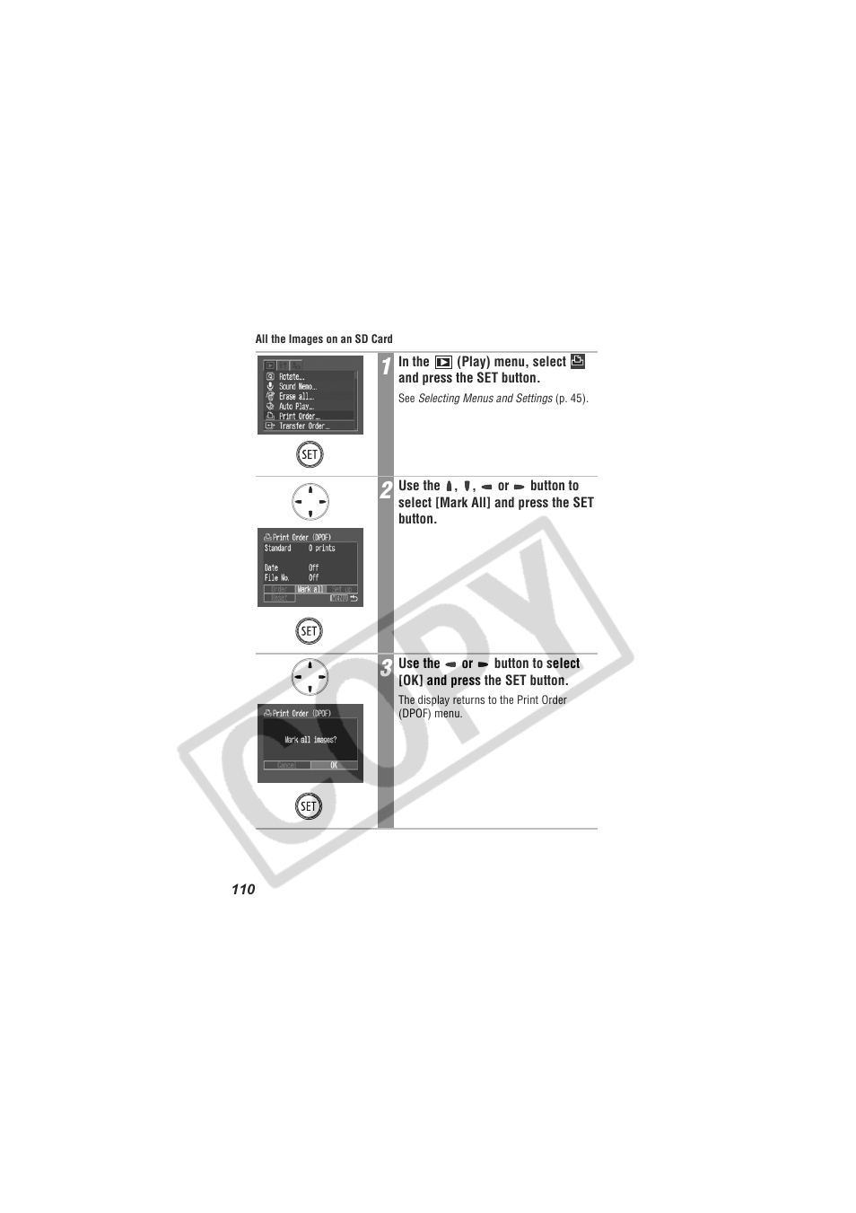 Digital Camera Battery SD20 User Manual | Page 112 / 163