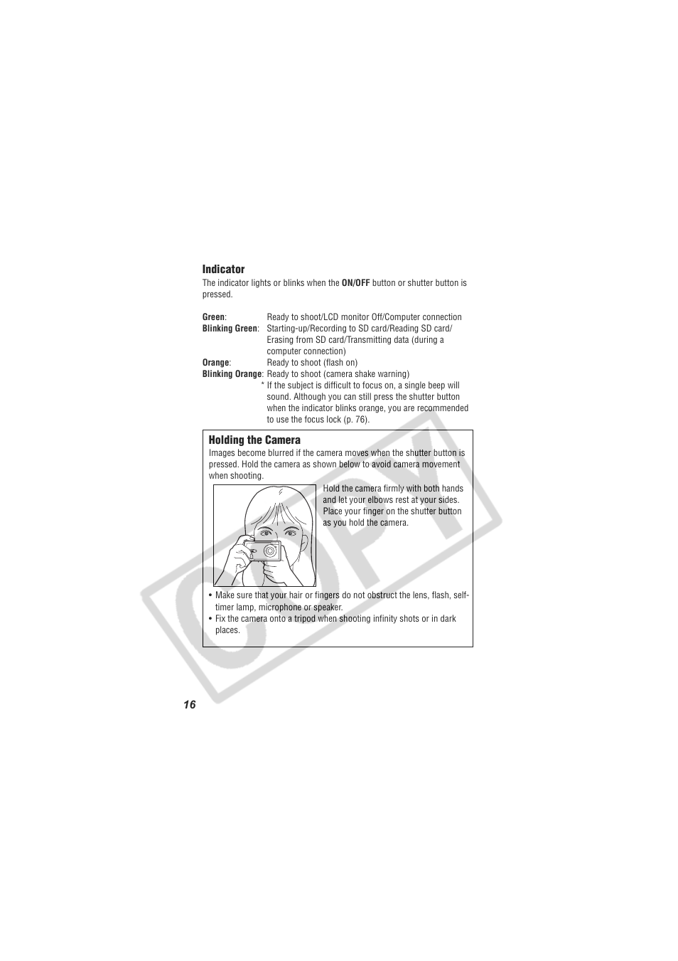 Digital Camera Battery SD20 User Manual | Page 18 / 163
