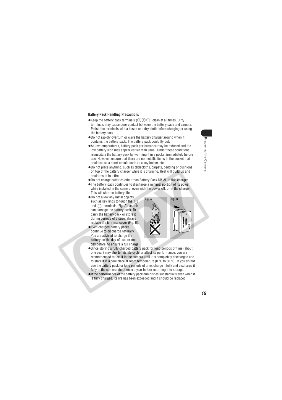 Digital Camera Battery SD20 User Manual | Page 21 / 163