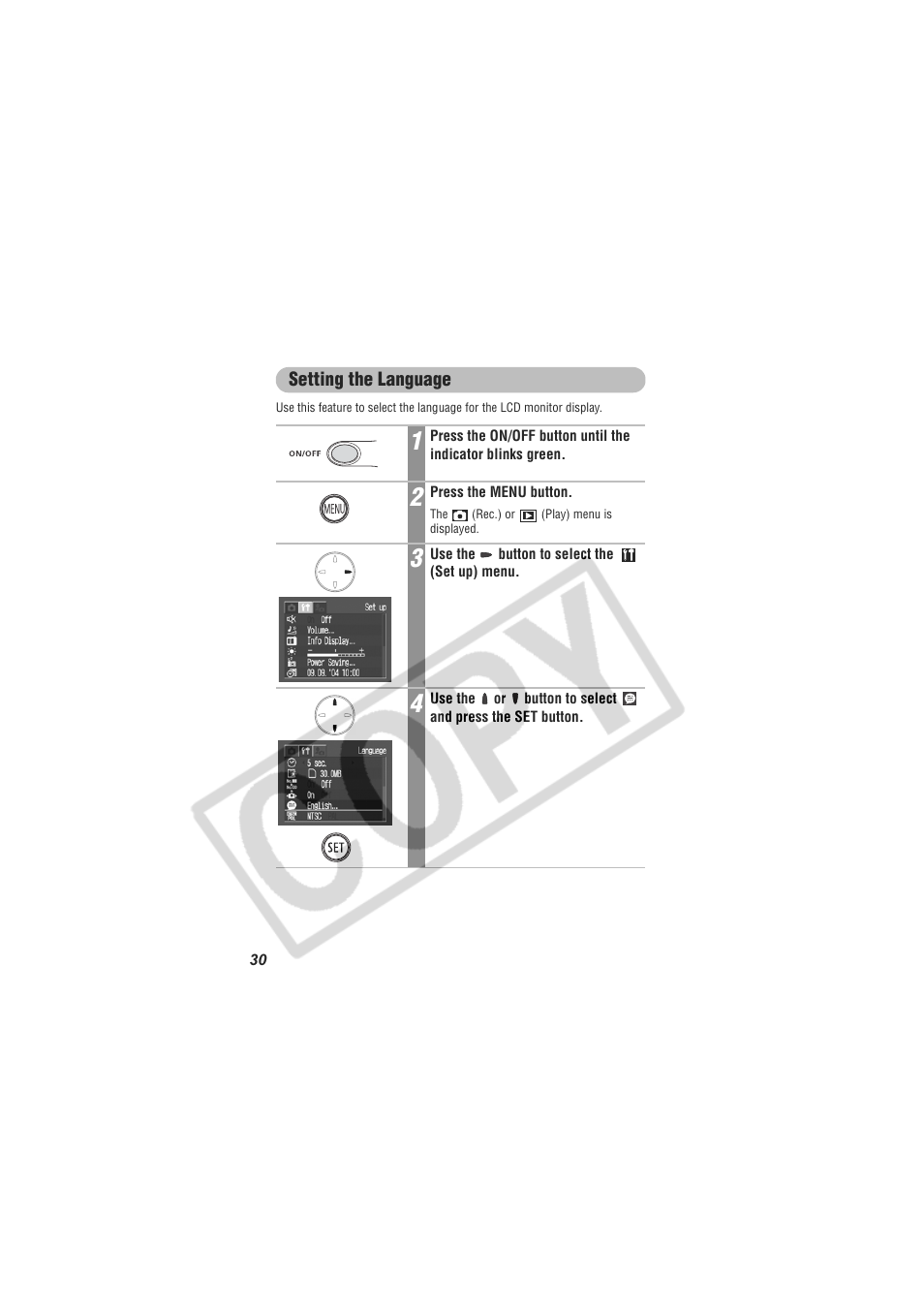Digital Camera Battery SD20 User Manual | Page 32 / 163