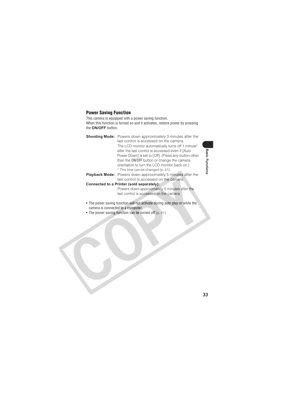 Digital Camera Battery SD20 User Manual | Page 35 / 163