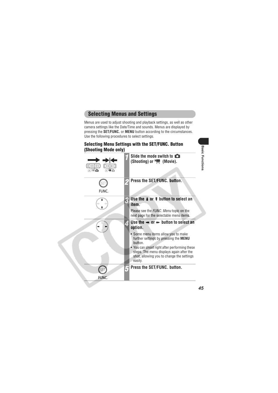 Digital Camera Battery SD20 User Manual | Page 47 / 163