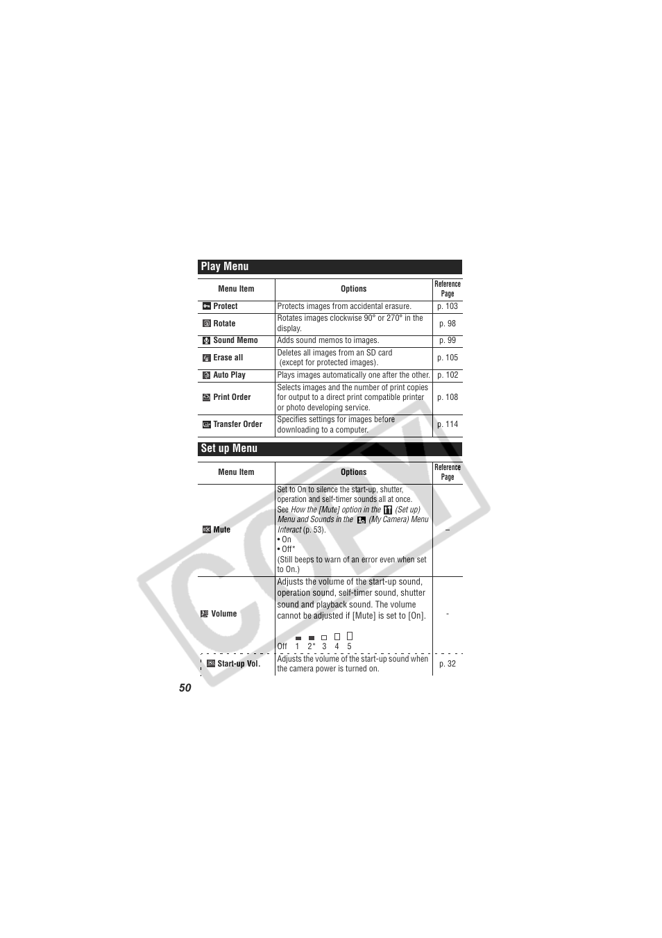 Digital Camera Battery SD20 User Manual | Page 52 / 163