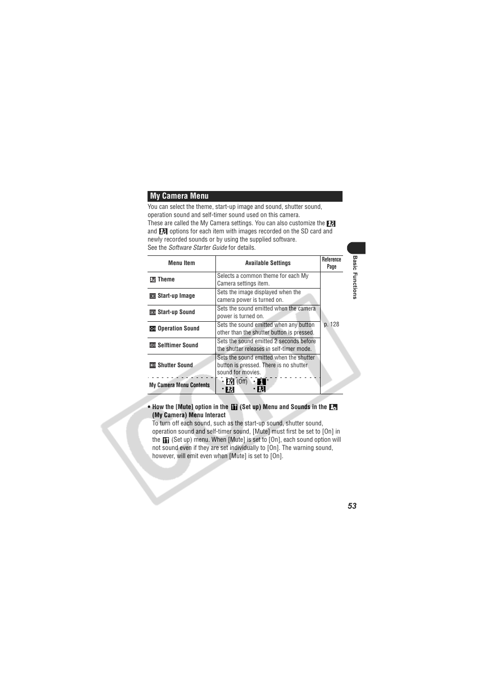 Digital Camera Battery SD20 User Manual | Page 55 / 163