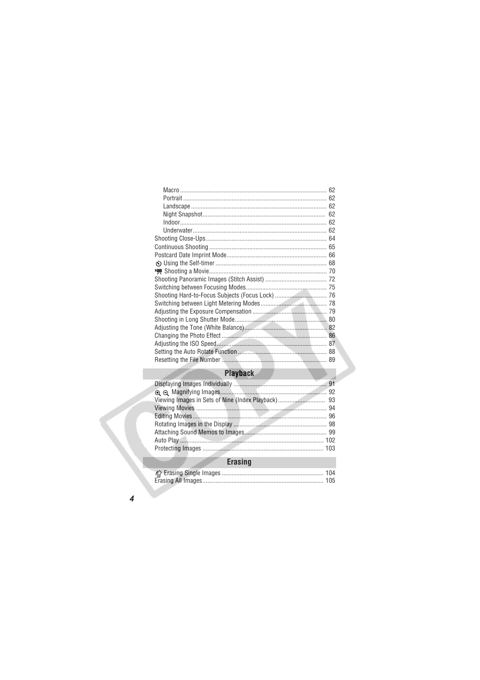 Digital Camera Battery SD20 User Manual | Page 6 / 163