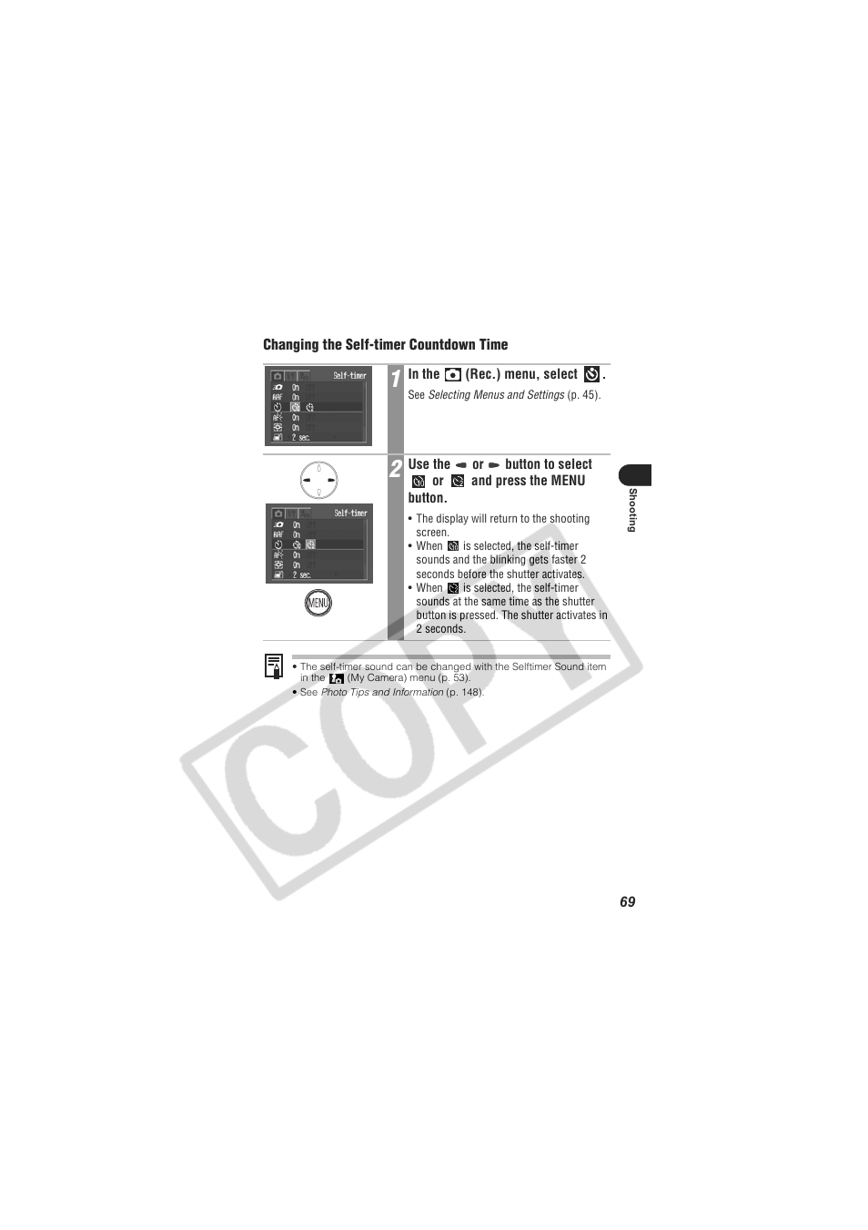 Digital Camera Battery SD20 User Manual | Page 71 / 163