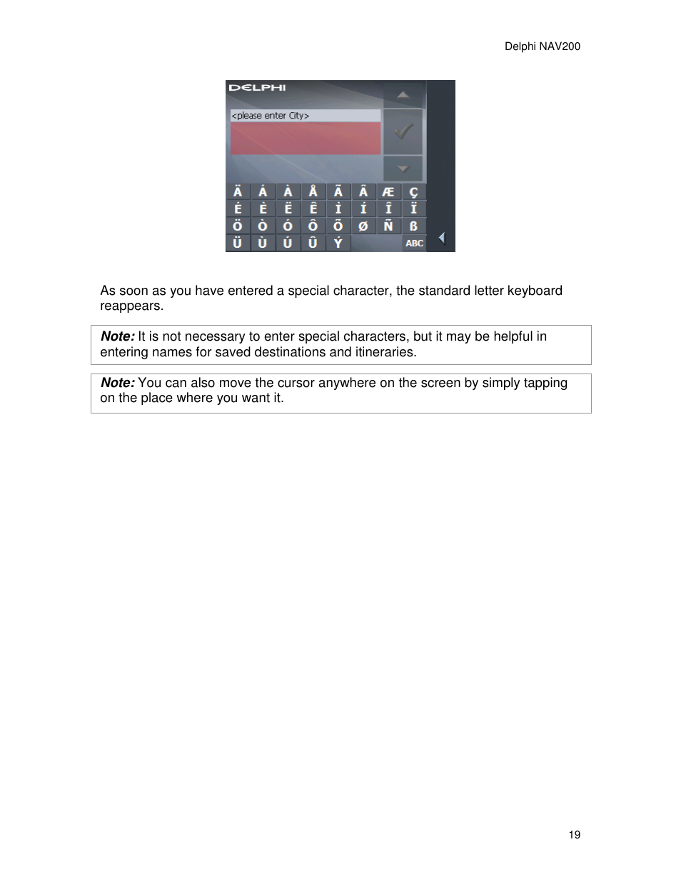 Delphi NAV200 User Manual | Page 19 / 85