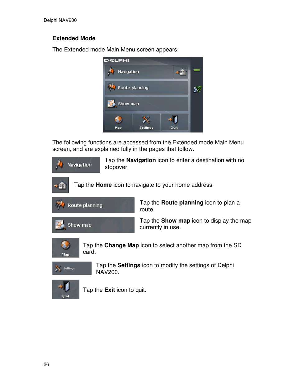 Delphi NAV200 User Manual | Page 26 / 85