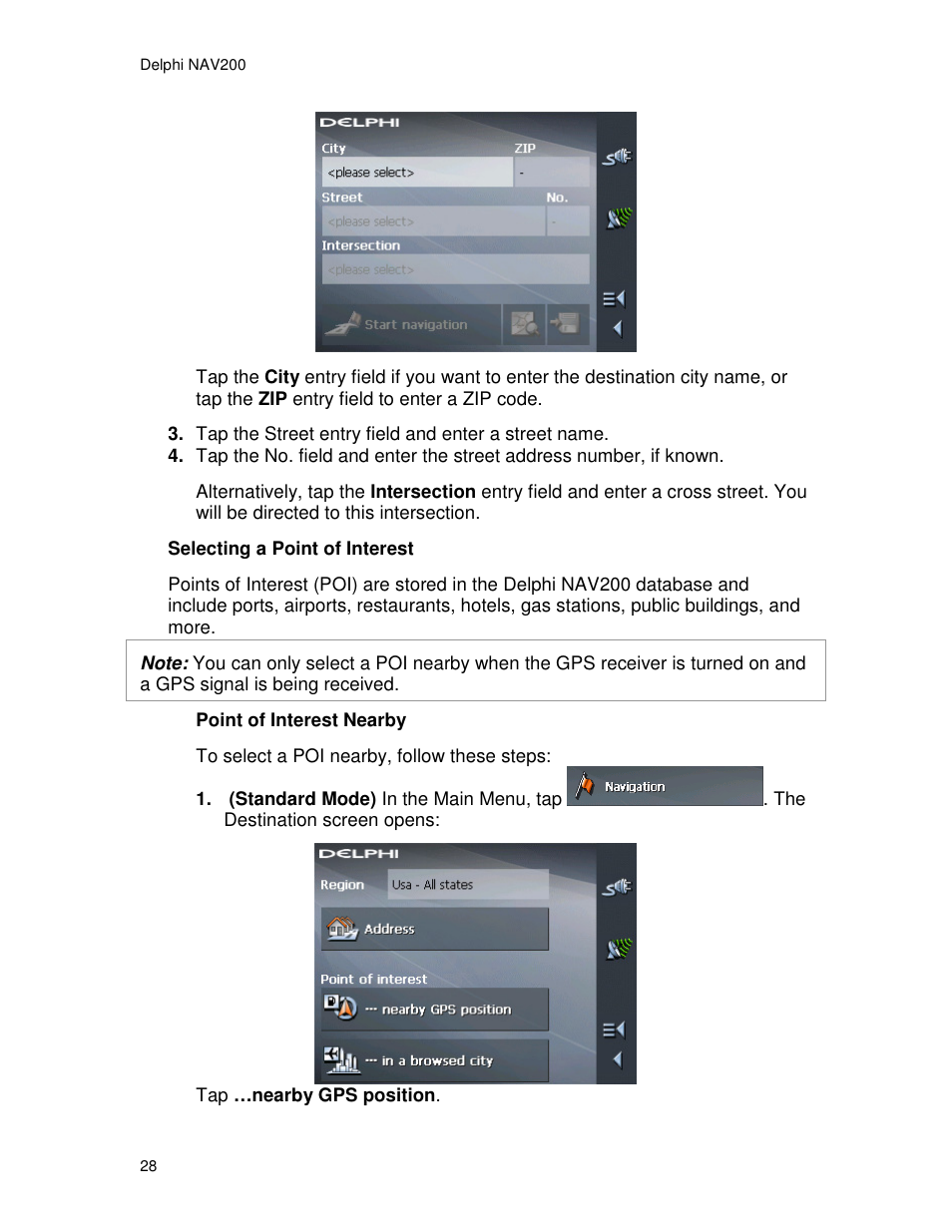 Delphi NAV200 User Manual | Page 28 / 85