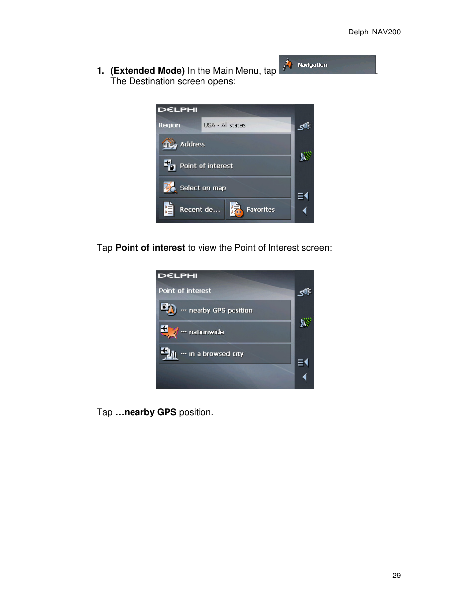 Delphi NAV200 User Manual | Page 29 / 85