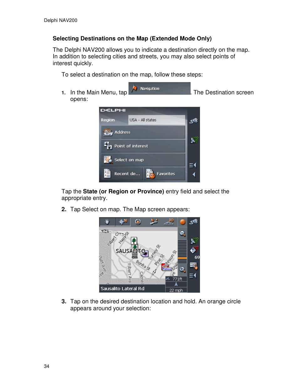 Delphi NAV200 User Manual | Page 34 / 85