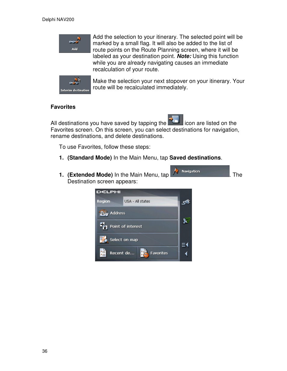 Delphi NAV200 User Manual | Page 36 / 85