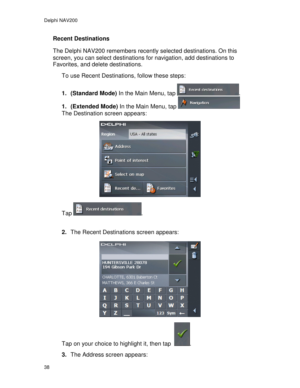 Delphi NAV200 User Manual | Page 38 / 85
