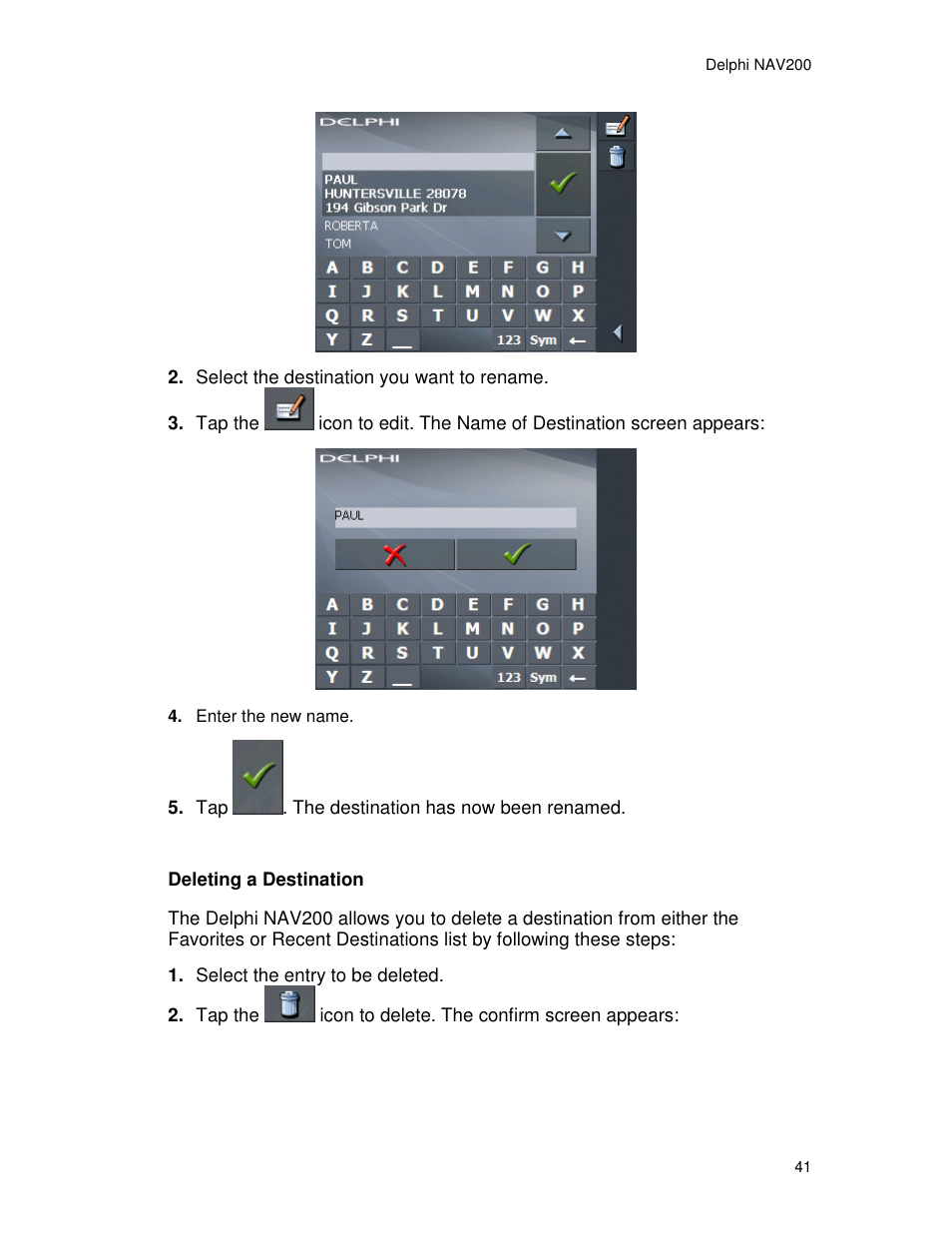 Delphi NAV200 User Manual | Page 41 / 85