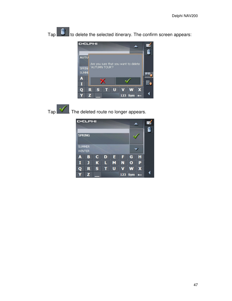 Delphi NAV200 User Manual | Page 47 / 85