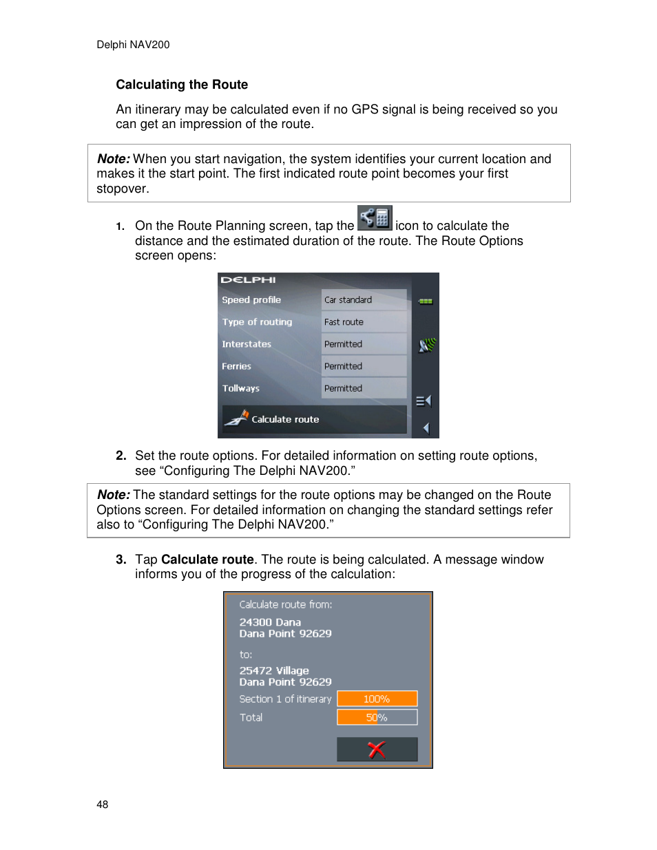 Delphi NAV200 User Manual | Page 48 / 85