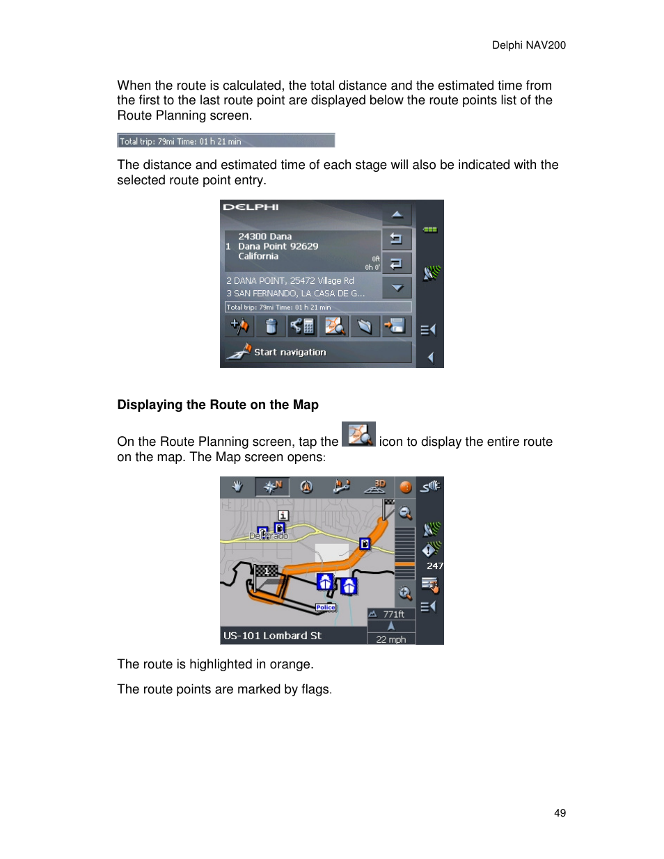 Delphi NAV200 User Manual | Page 49 / 85