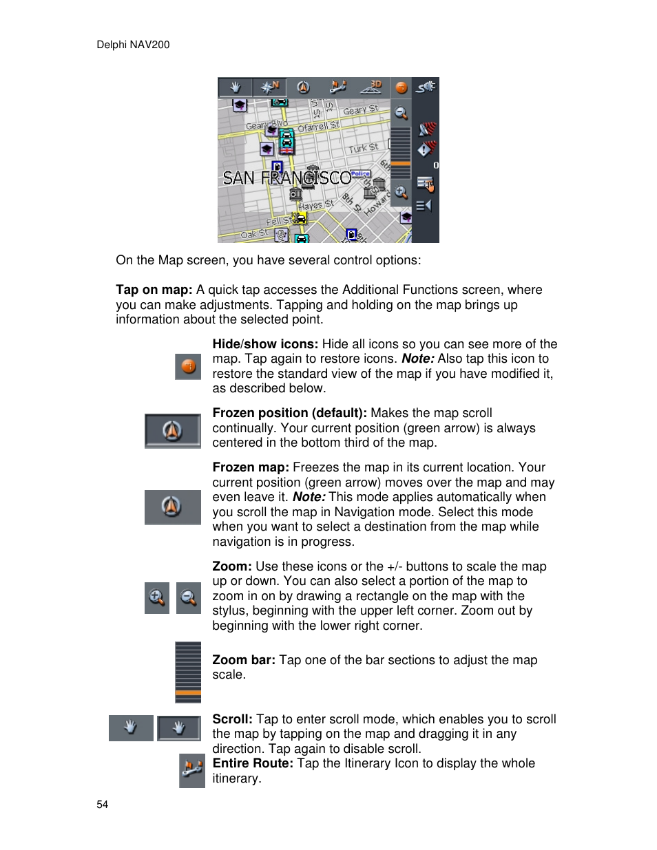 Delphi NAV200 User Manual | Page 54 / 85