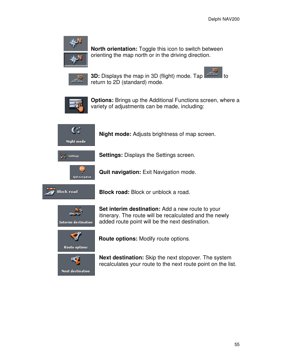 Delphi NAV200 User Manual | Page 55 / 85
