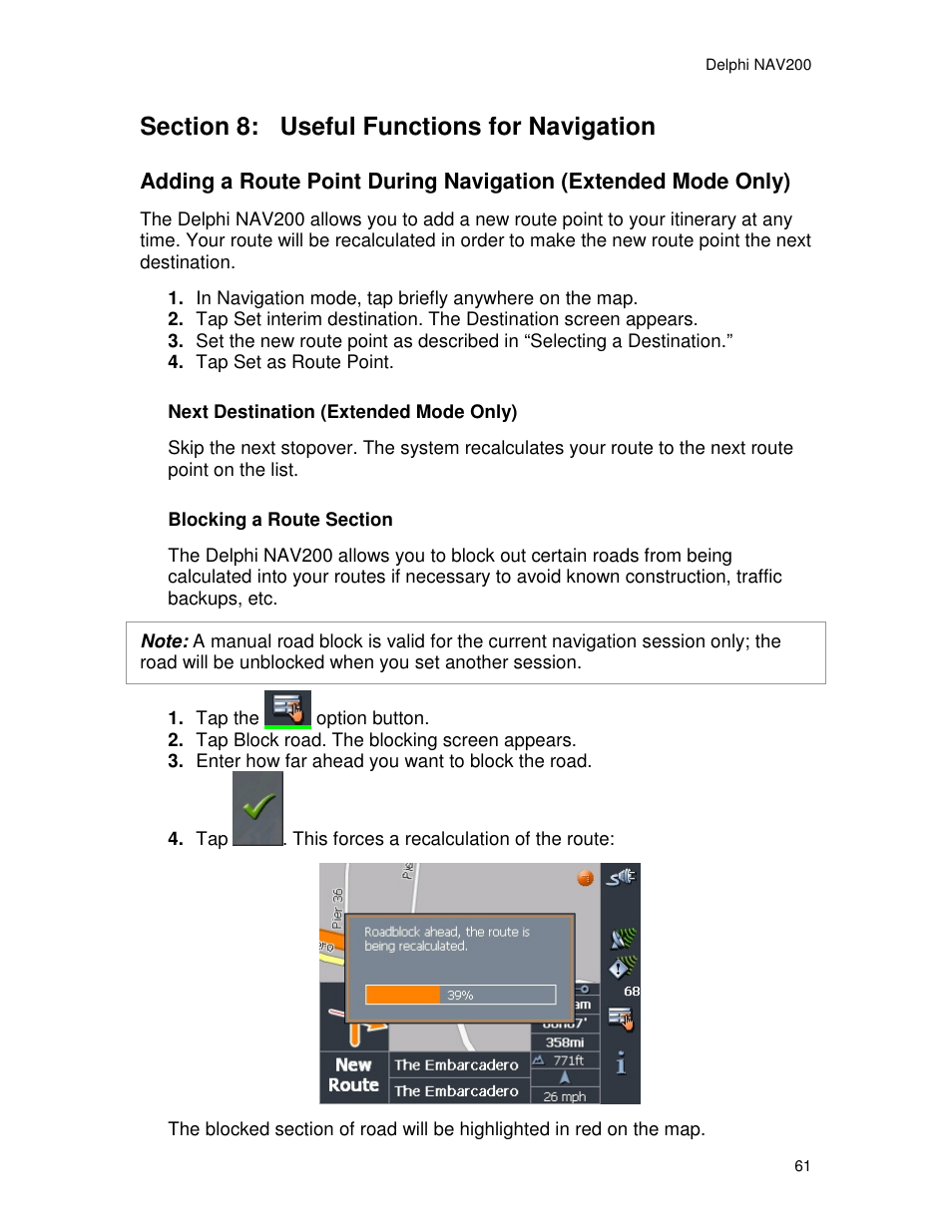 Delphi NAV200 User Manual | Page 61 / 85