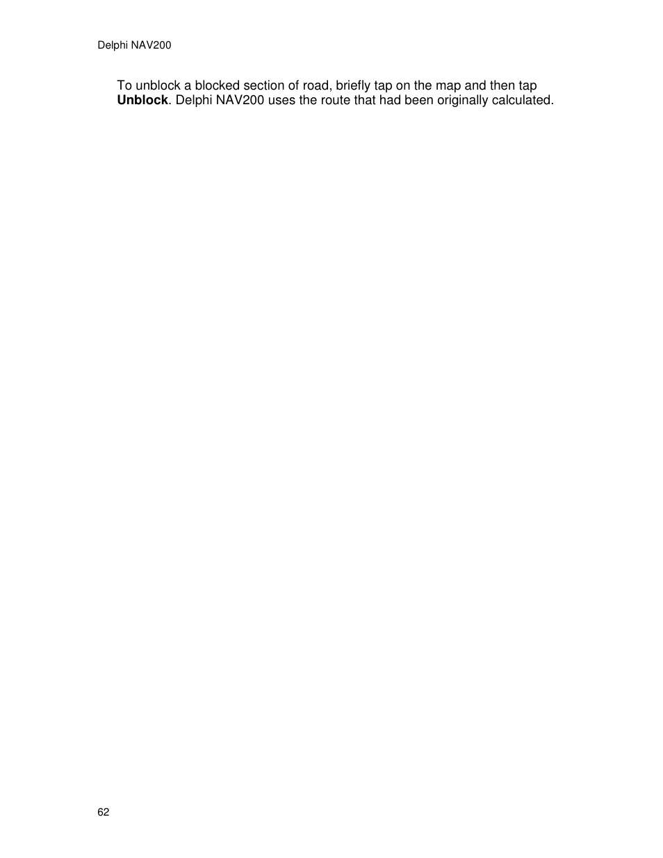 Delphi NAV200 User Manual | Page 62 / 85