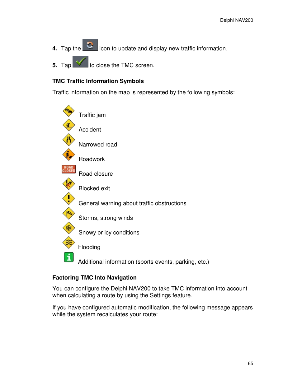 Delphi NAV200 User Manual | Page 65 / 85