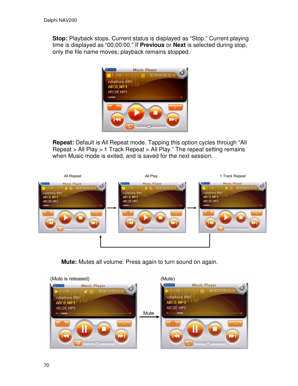 Delphi NAV200 User Manual | Page 70 / 85