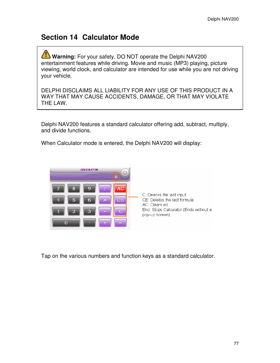 Delphi NAV200 User Manual | Page 77 / 85