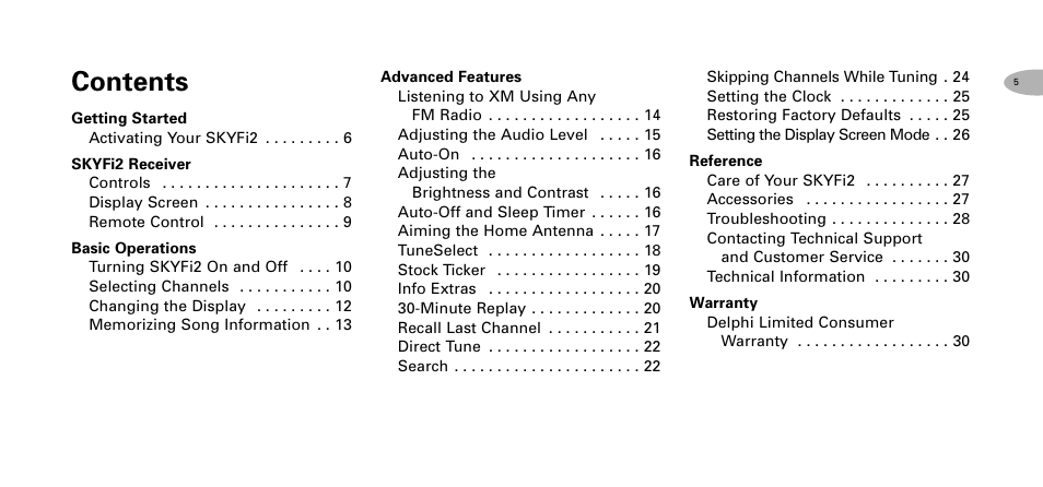 Delphi SKYFI2 DPSS-04-E-064 User Manual | Page 6 / 32