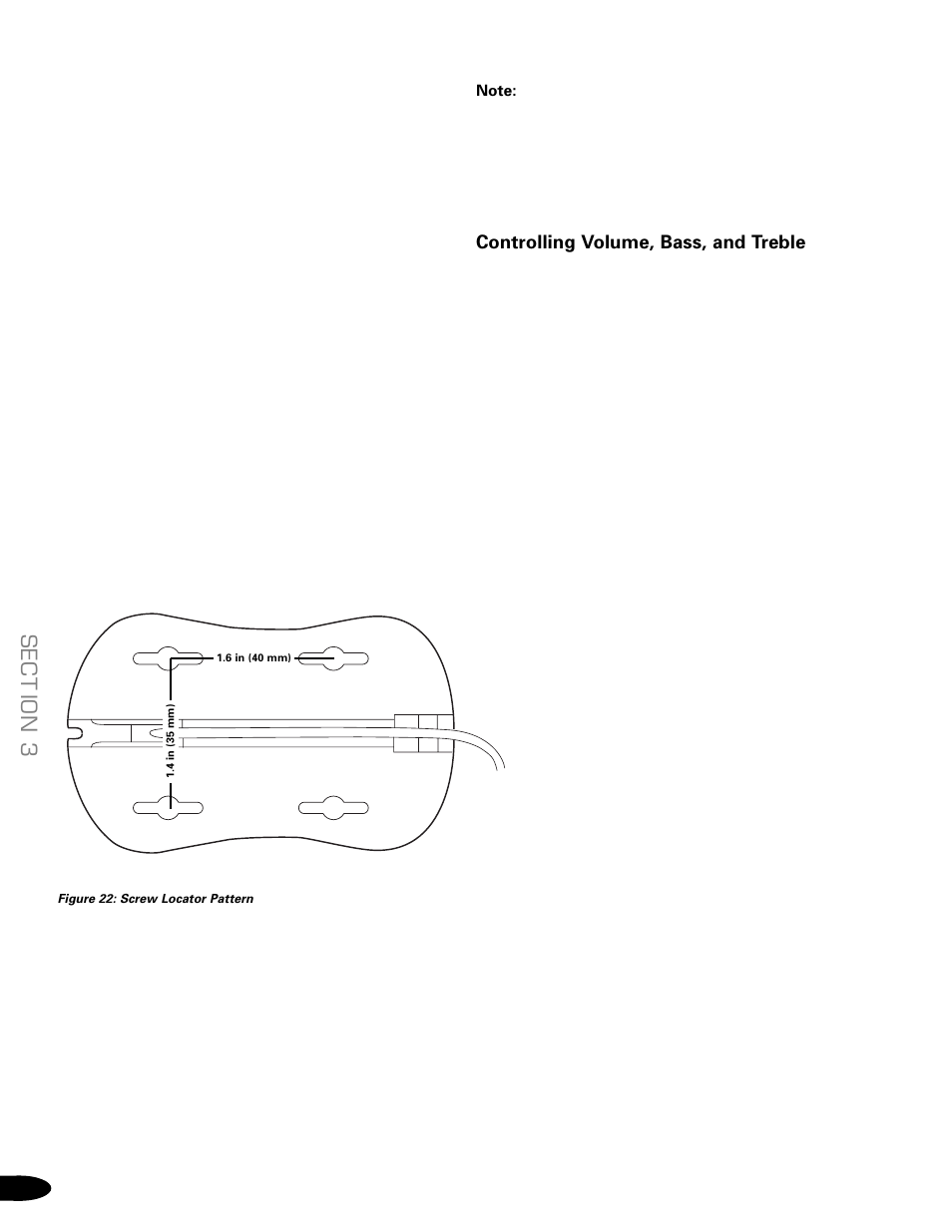 Sect ion 3, Controlling volume, bass, and treble | Delphi SA10034-11B1 User Manual | Page 12 / 19