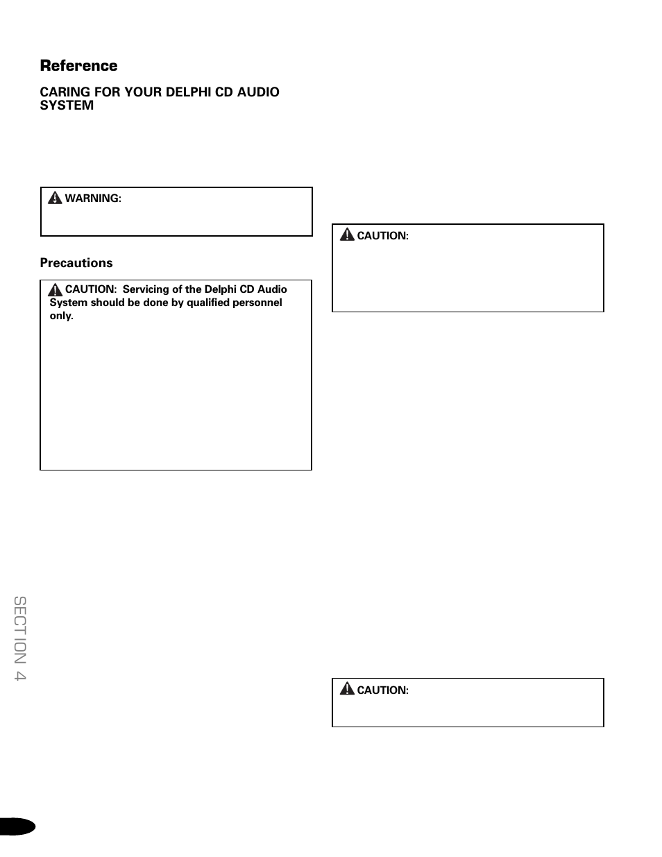 Reference, Sect ion 4 | Delphi SA10034-11B1 User Manual | Page 14 / 19