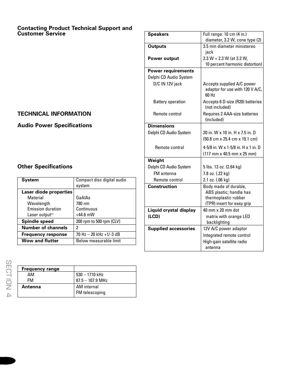 Sect ion 4 | Delphi SA10034-11B1 User Manual | Page 16 / 19