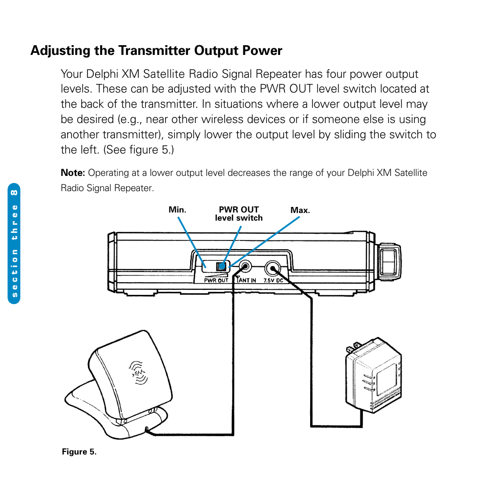 Adjusting the transmitter output power | Delphi SA10116-11B1 User Manual | Page 18 / 28