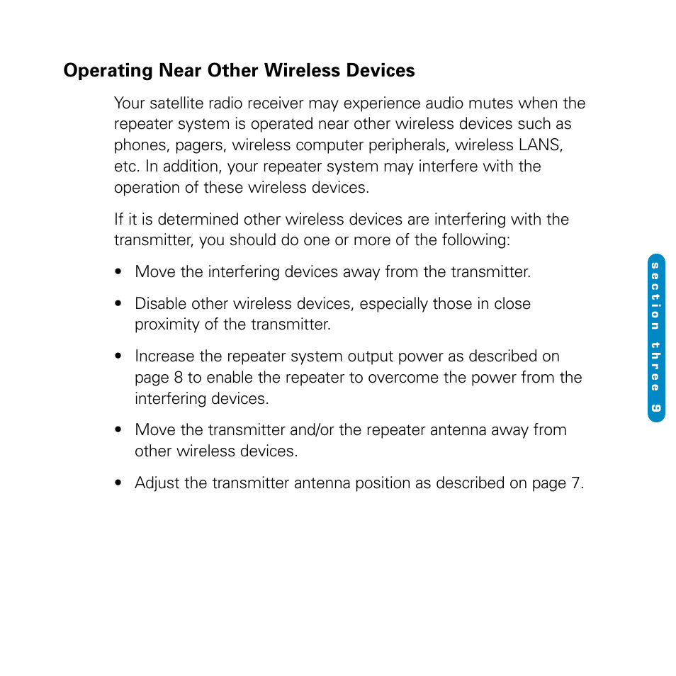 Operating near other wireless devices | Delphi SA10116-11B1 User Manual | Page 19 / 28