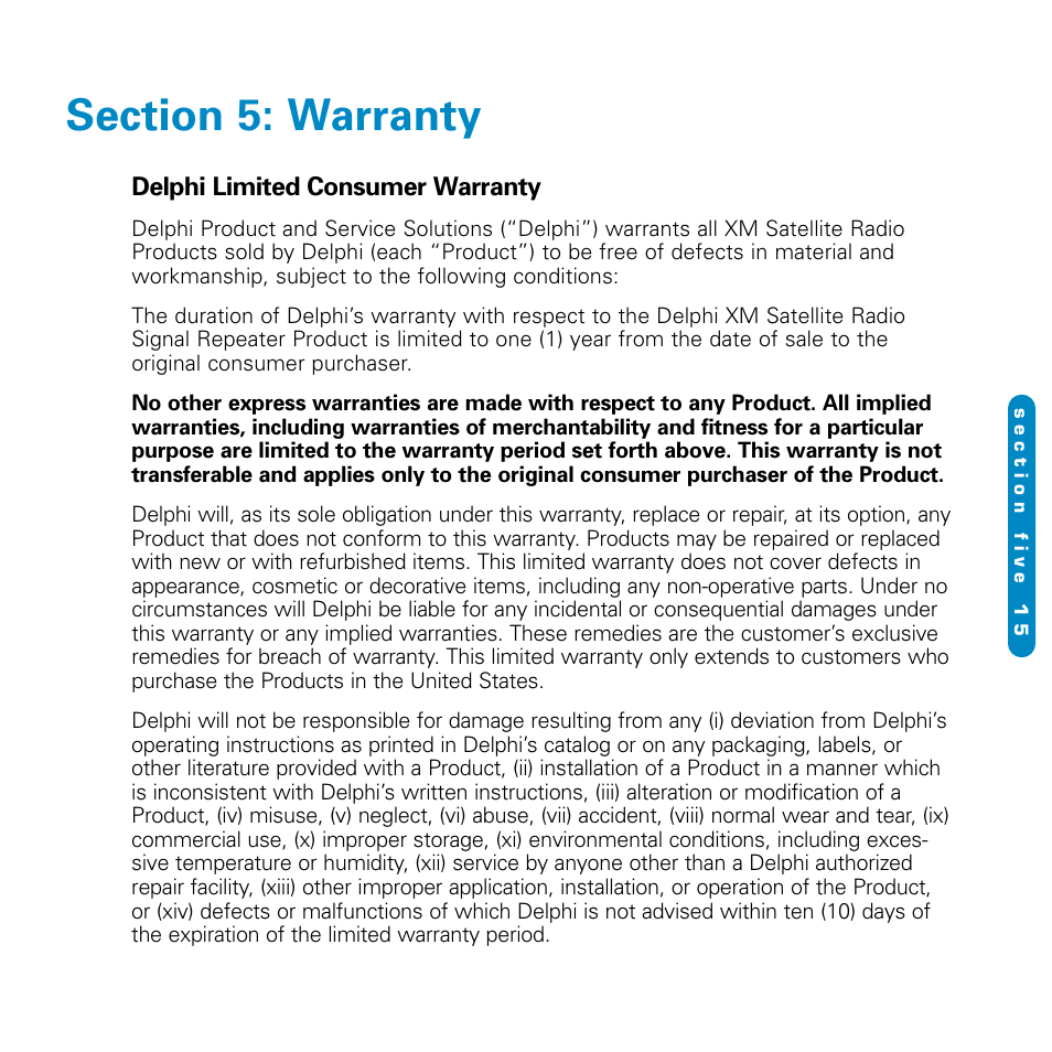 Delphi SA10116-11B1 User Manual | Page 25 / 28