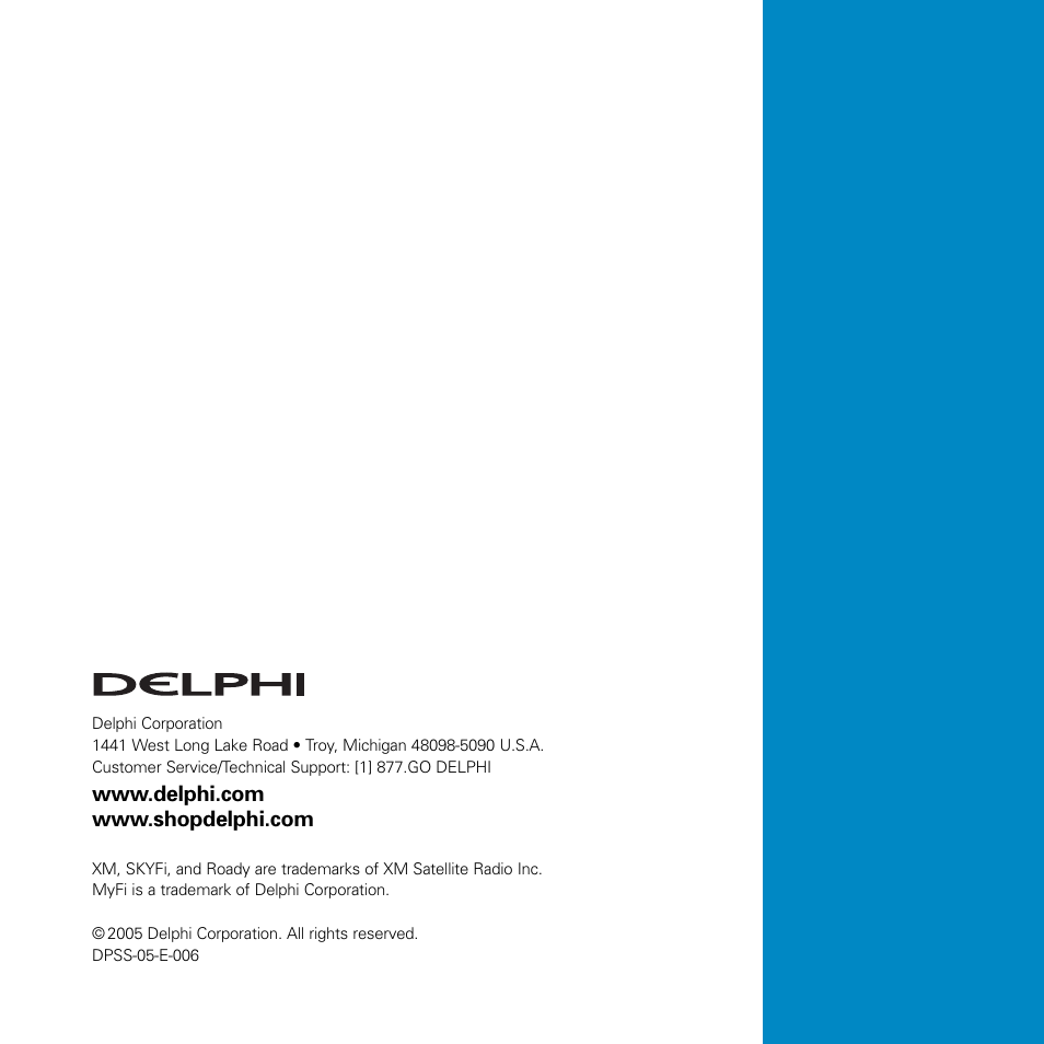 Delphi SA10116-11B1 User Manual | Page 28 / 28