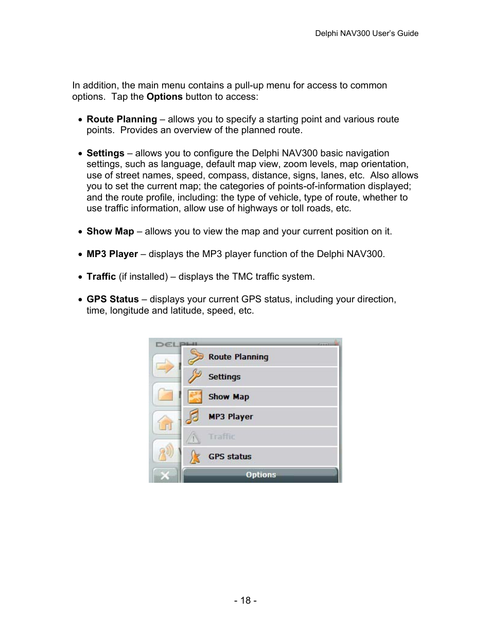 Delphi NAV300 User Manual | Page 19 / 67