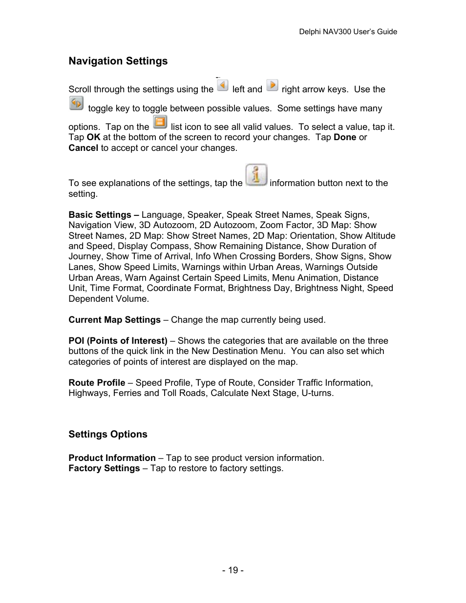 Delphi NAV300 User Manual | Page 20 / 67