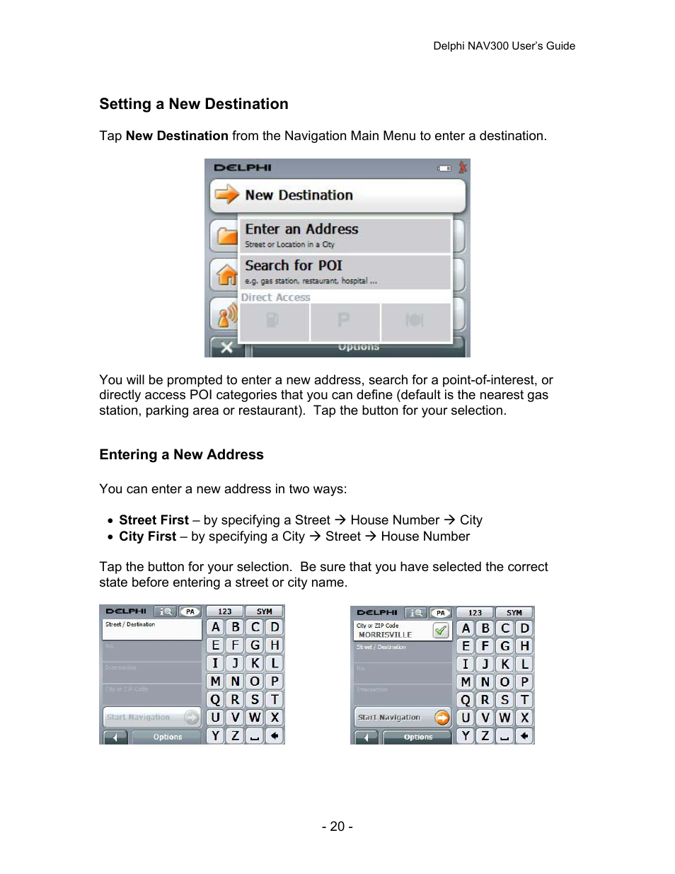 Delphi NAV300 User Manual | Page 21 / 67