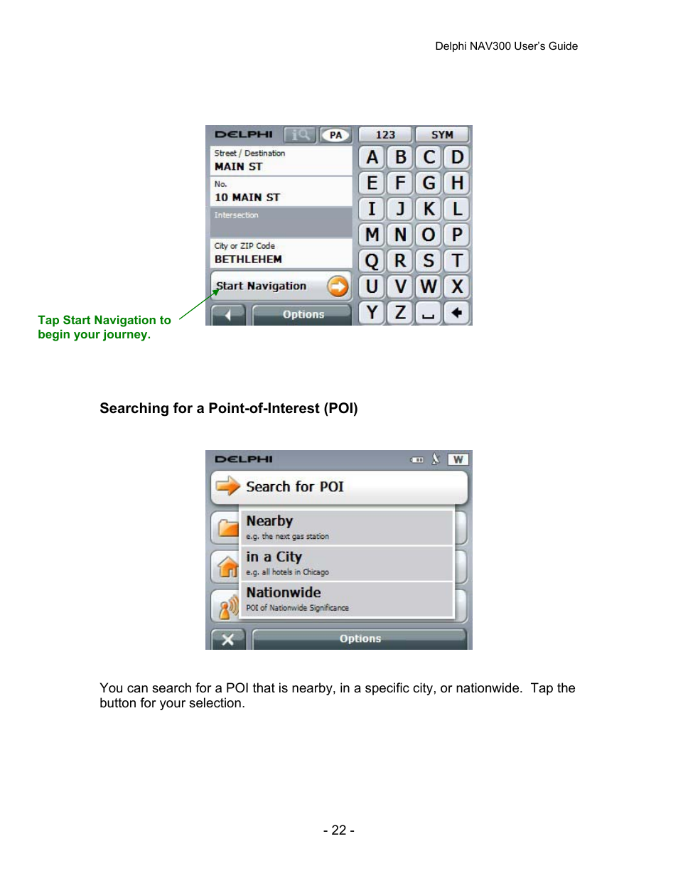 Delphi NAV300 User Manual | Page 23 / 67
