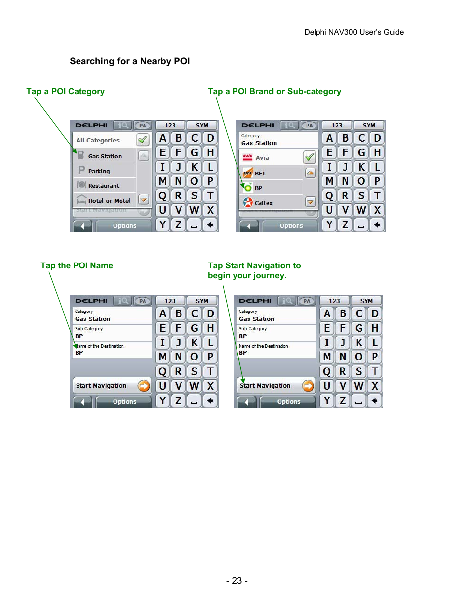 Delphi NAV300 User Manual | Page 24 / 67