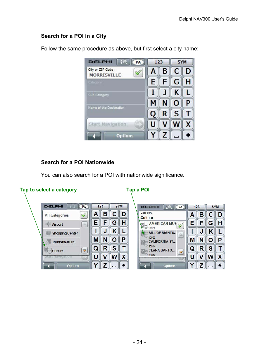 Delphi NAV300 User Manual | Page 25 / 67