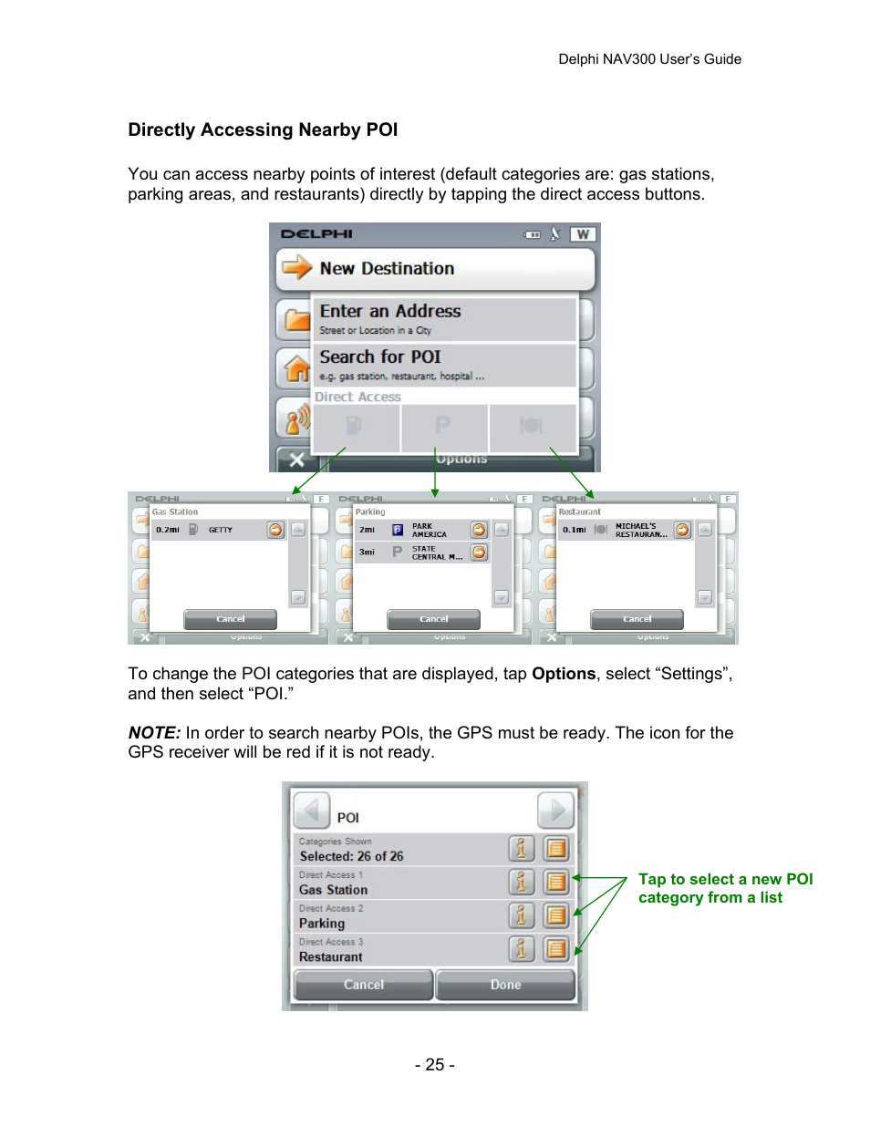 Delphi NAV300 User Manual | Page 26 / 67