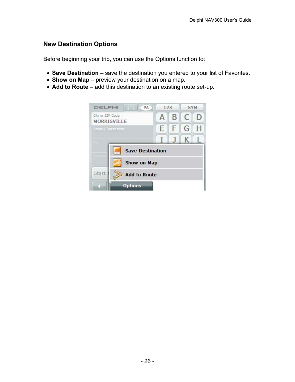 Delphi NAV300 User Manual | Page 27 / 67