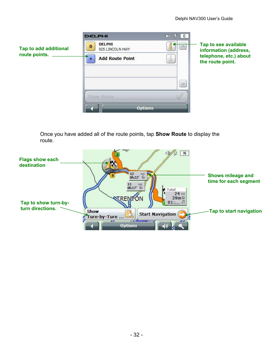 Delphi NAV300 User Manual | Page 33 / 67