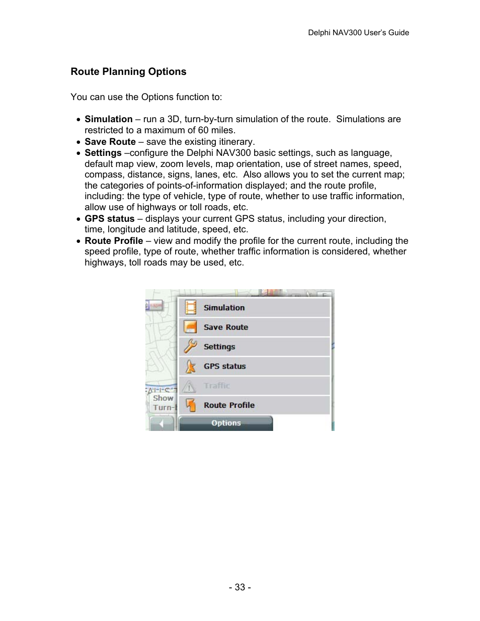 Delphi NAV300 User Manual | Page 34 / 67