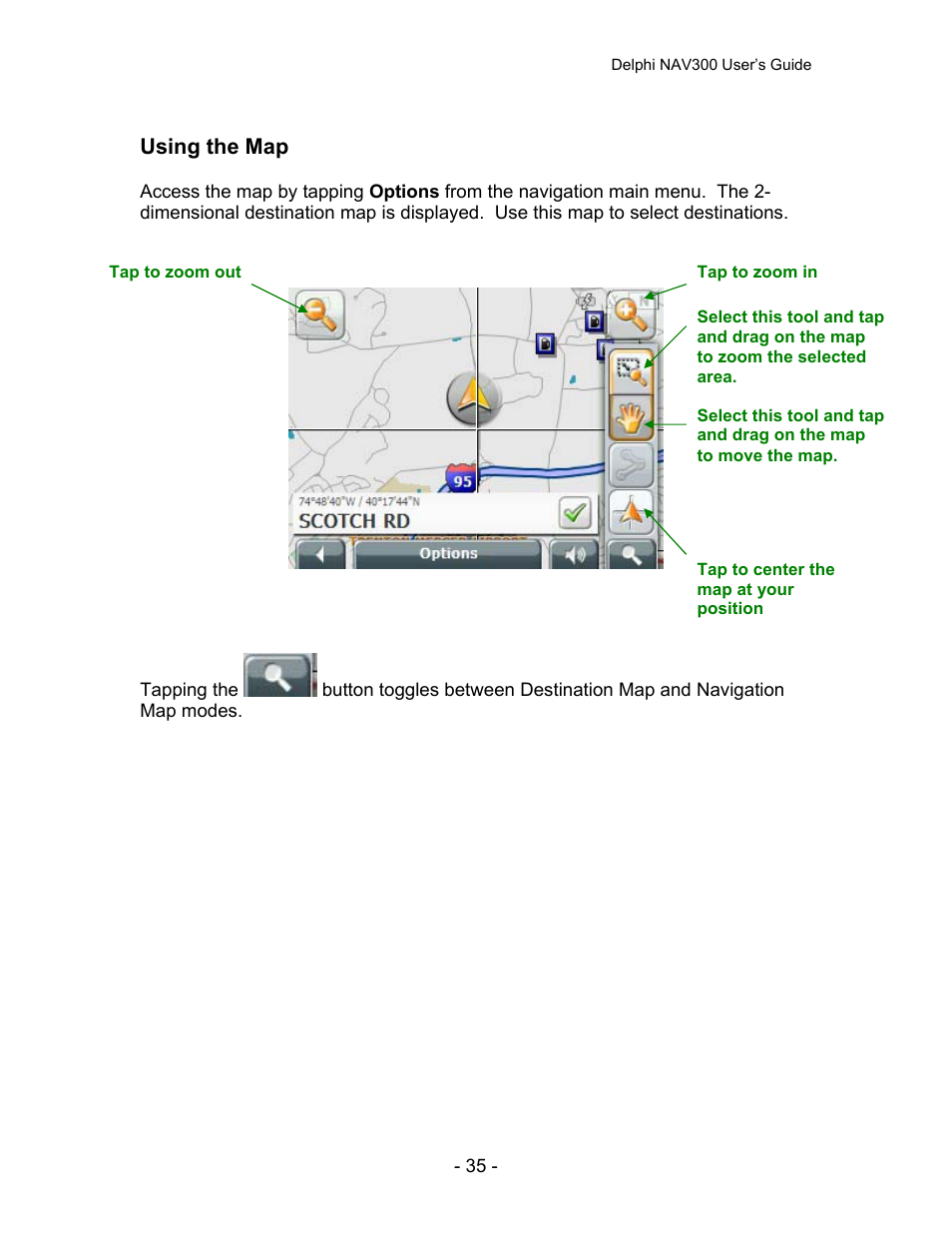 Delphi NAV300 User Manual | Page 36 / 67