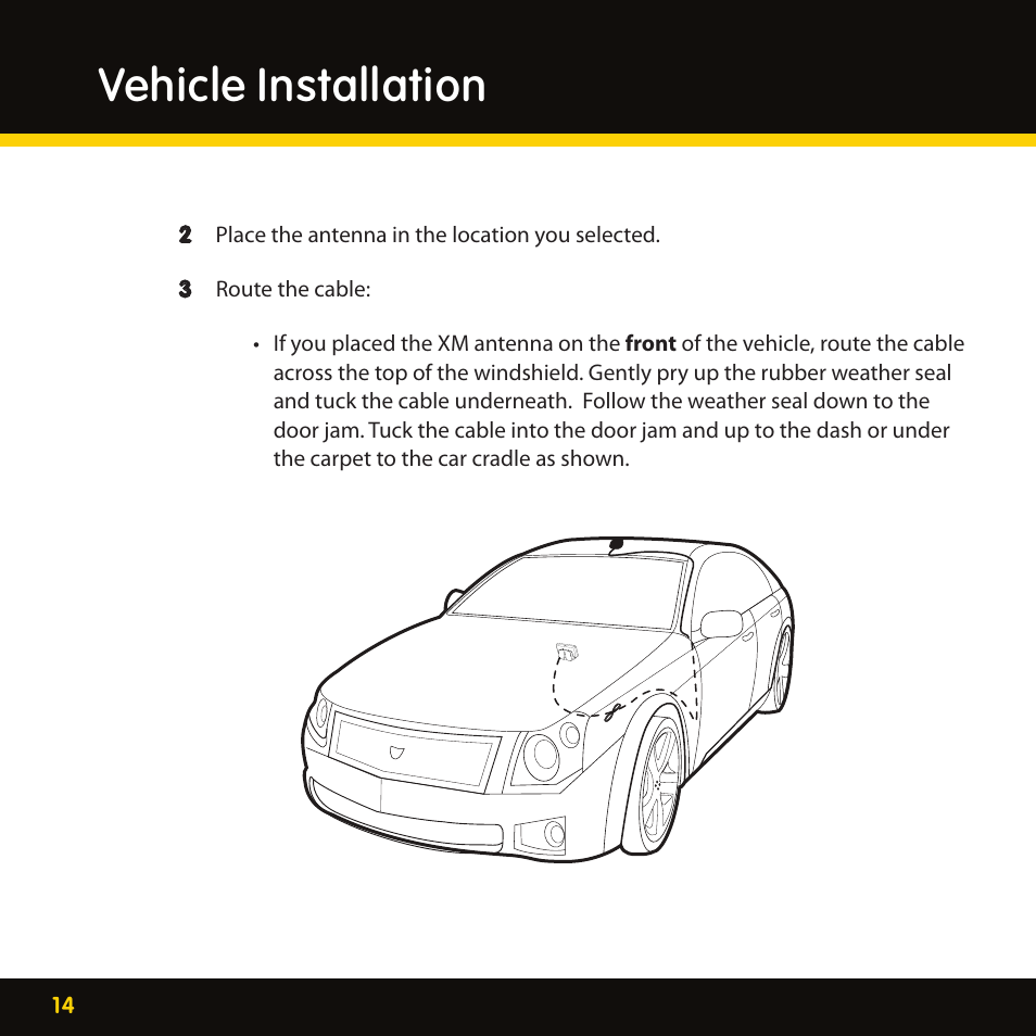 Vehicle installation | Delphi XpressRC SA10316 User Manual | Page 14 / 76