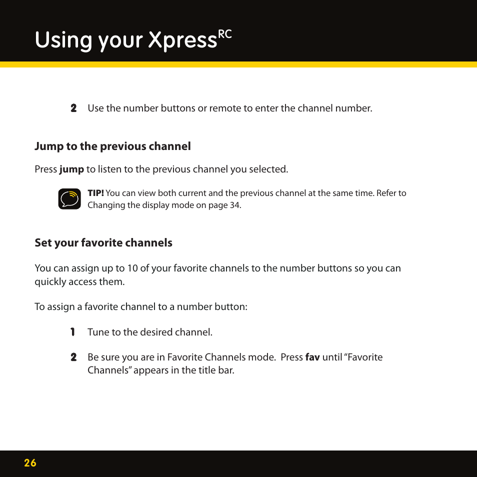 Using your xpress | Delphi XpressRC SA10316 User Manual | Page 26 / 76